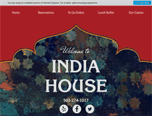 Tablet Screenshot of indiahouseportland.com